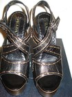 100% AUTHETIC WOMEN PRADA VIT SHINE 4 PLATFORM HEELS/PUMPS/SANDALS US 8.5 — photo 2