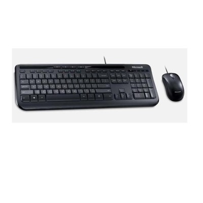 Kit de Teclado y Mouse Microsoft Wired 600 Alámbrico USB Negro Español
