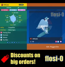 6IV Shiny Galarian Articuno Pokemon Scarlet and Violet