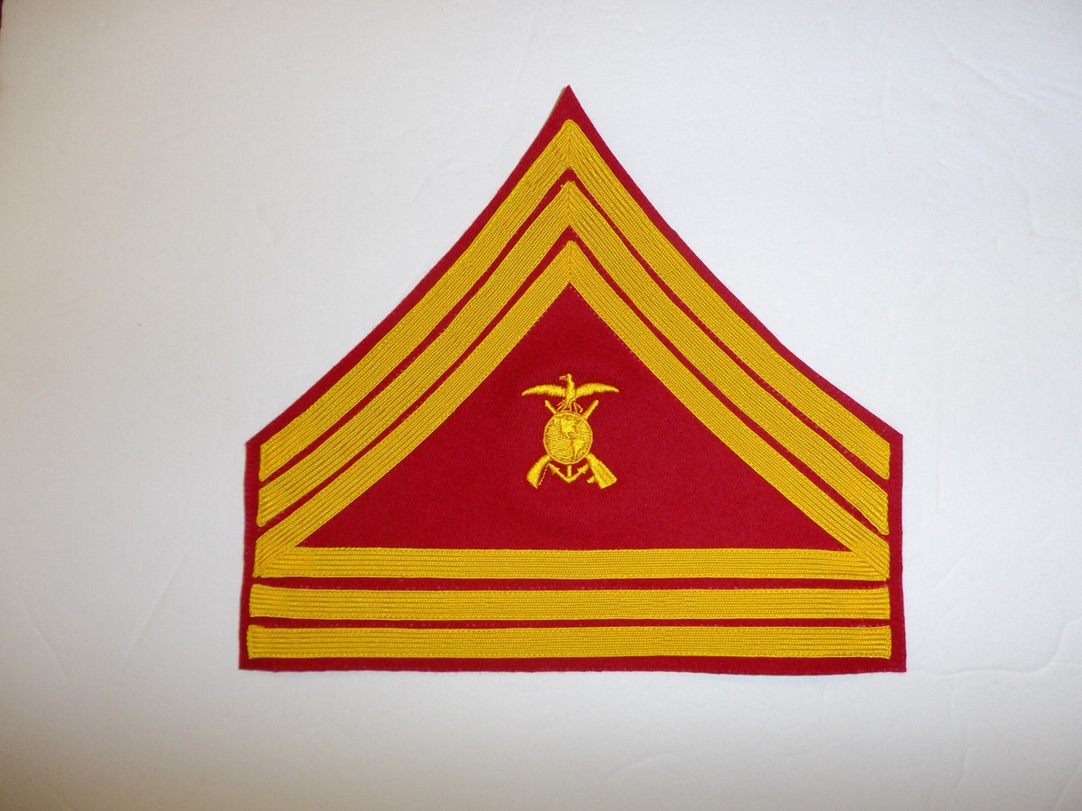 b0984s USMC Chevron1894-1920's WW1 Master Gunnery Sergeant
