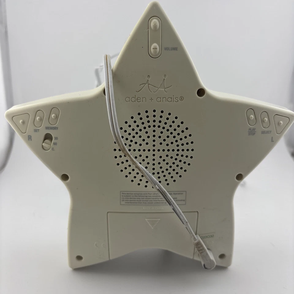 🍏 Máquina de sonido Aden + Anais Serenity Star, luz nocturna y reloj ~ PROBADO Foto 2 de 2