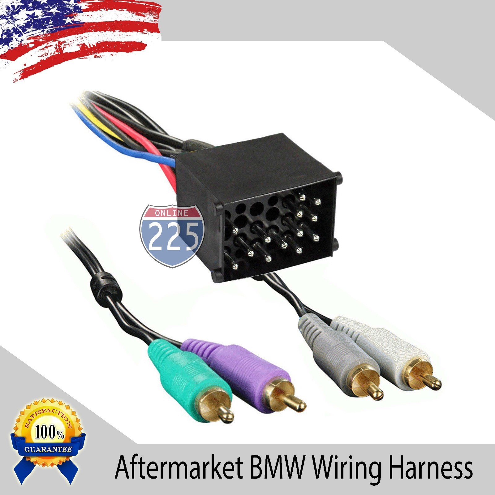 Car Stereo Wiring Harness AMP Aftermarket Radio 19872005 BMW 3 & 7 Series Z3 M3 eBay
