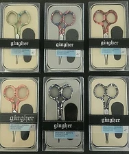 GINGHER DESIGNER SERIES LIMITED EDITION 4" EMBROIDERY SCISSORS  NIB 