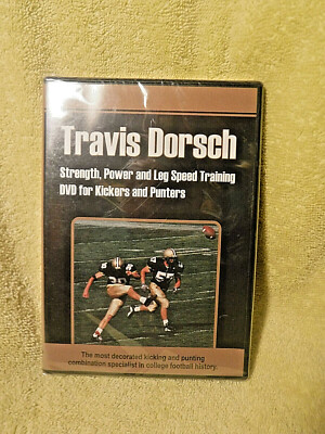 NEW/SEALED DVD! TRAVIS DORSCH STRENGTH, POWER & LEG SPEED TRAINING FOR KICKERS! 