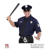 Police Officer KostüM Set M/L / 50/52 - Hemd Krawatte Hut - Karneval Widmann®