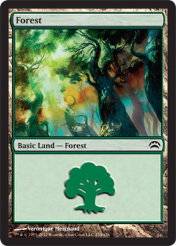 Forest (154) x4 - Planechase 2012 - NM-Mint, English - Planechase 2012