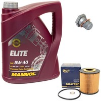 MotoröL Set 5 Liter + ÖLfilter + ÖLablassschraube FüR BMW 3Er 330D 5Er 530D 7Er