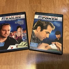 2 DVDs Beating Blackjack Andy Bloch & Final Table Poker Phil Gordon Extra Bonus