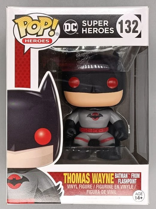 Funko POP 132 Thomas Wayne Batman from Flashpoint DC Damaged