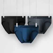 Fashion Men's Boxer Briefs Mesh U Bag Boxer Shorts Underwear Ice Silk Panties