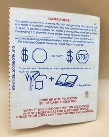 VINTAGE 1988 Win, Lose or Draw - Nintendo NES Game - 2 Manuals + Sleeve , EUC