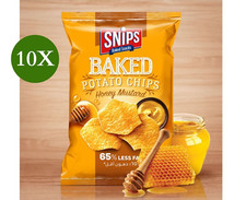 Paquete de 10 X recortes de papas fritas al horno sabor miel mostaza (65% menos grasa) 35 g