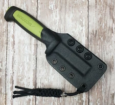 HAND MADE KYDEX SHEATH FOR MORA CRAFTLINE CHISEL KNIFE, COMBAT CLIP, MORA125