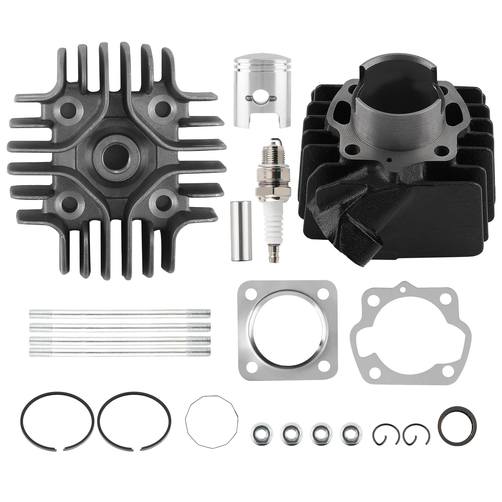 Cylinder Piston Barrel Head Gasket Barrel Kit for Suzuki LT50 JR50 1984-1987