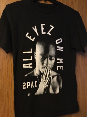 2 Pac -  All Eyez On Me  - 2017 Black Shirt - M