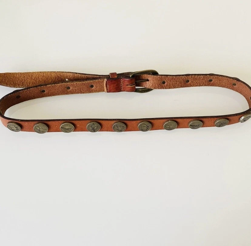 Cinturón Dsquared2 Cuero Marrón/Oro Antiguo Talla M Foto 2 de 4