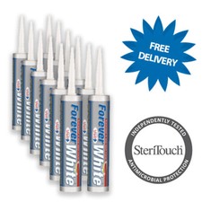 12 X Forever White | Clear | 10 Year Guarantee | Anti-Mould Silicone Sealant  C3