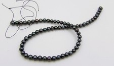 15" LONG DARK POTATO 6.5 - 7MM FRESHWATER PEARL STRAND CRAFT BEAD LOOSE B0004