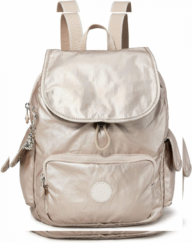 Kipling City Pack S, Zaini Donna, Nero, 27x33.5x19 cm Argento (Metallic  Glow) | eBay