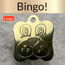 Custom Engraved Dog Tags Personalized Dog Collar Pet Tags Engraved BRASS PUPPY