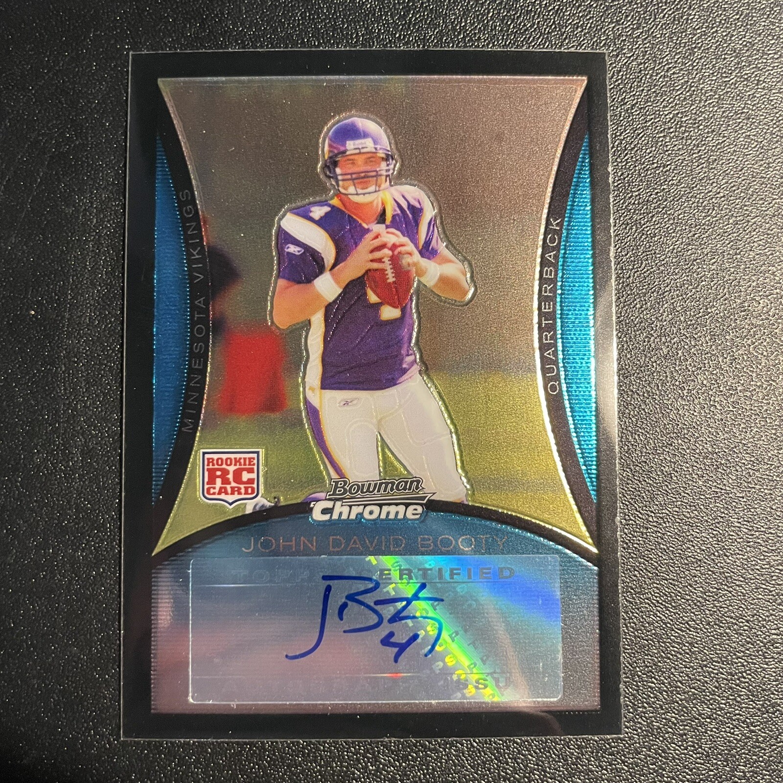 2008 Bowman Chrome Rookie Auto John David Booty #BC56 Rookie Auto RC
