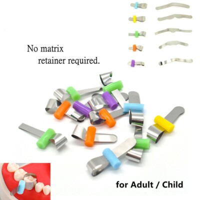 Dental Sectional Contoured Matrices Matrix Bands Retainerless Automatrix Locker