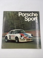 Porsche Sport 1973 by Joe Rusz Book Very Good Condition