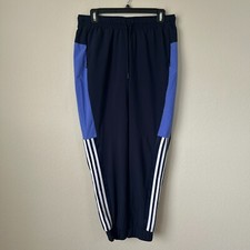 Adidas Pants Womens Medium Navy Jogger Sport 2 Street Tapered Wind Breaker M