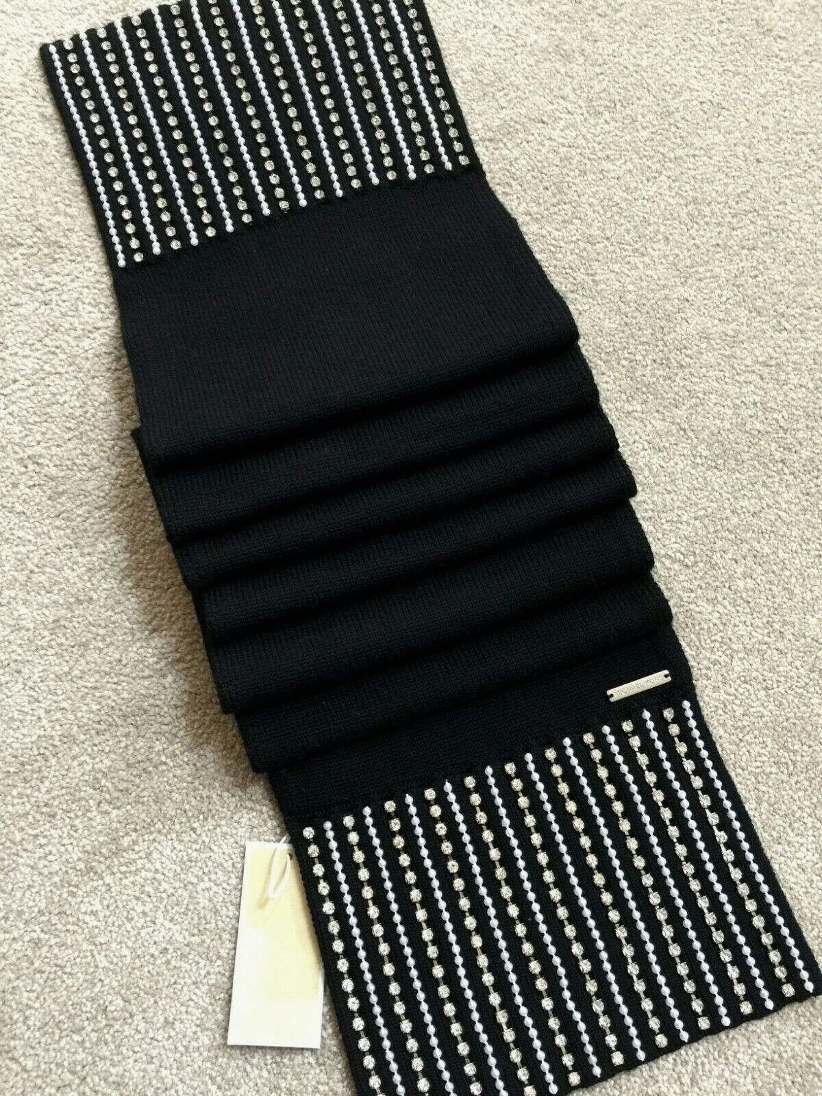 MICHAEL KORS EMBELLISHED SCARF MERINO WOOL RETAIL £135 BNWT