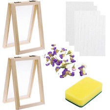 Paper Making Screen Kits 5x7 Inch Wooden Papermaking Mould Screen Printing Frame