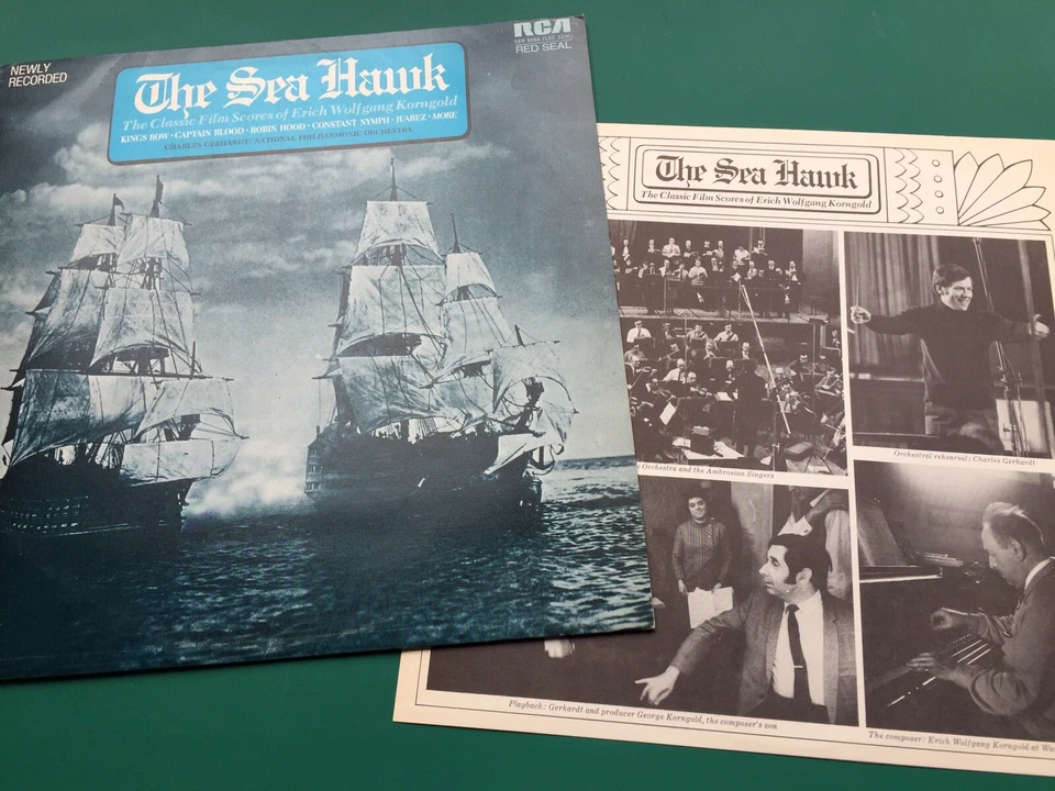 SEA HAWK (Classic Film Scores of Korngold) Soundtrack LP Robin Hood Kings Row EX - Image 2 of 4