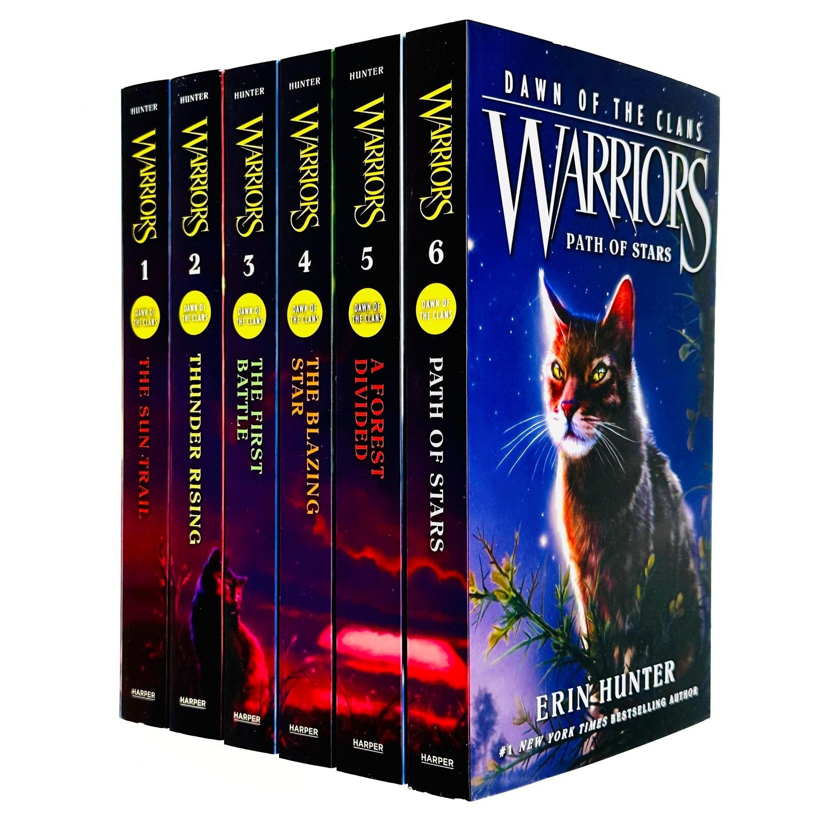 Warriors Cats Dawn of The Clans Prequel Books 1-6 Collection Set Series 5