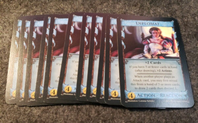 DOMINION 2ND EDITION INTRIGUE EXPANSION--DIPLOMAT CARD SET----{11 CARDS}--(C7B2)