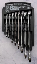 Craftsman 8 Piece 12 Point Combination Wrench Set SAE USA 9-46992