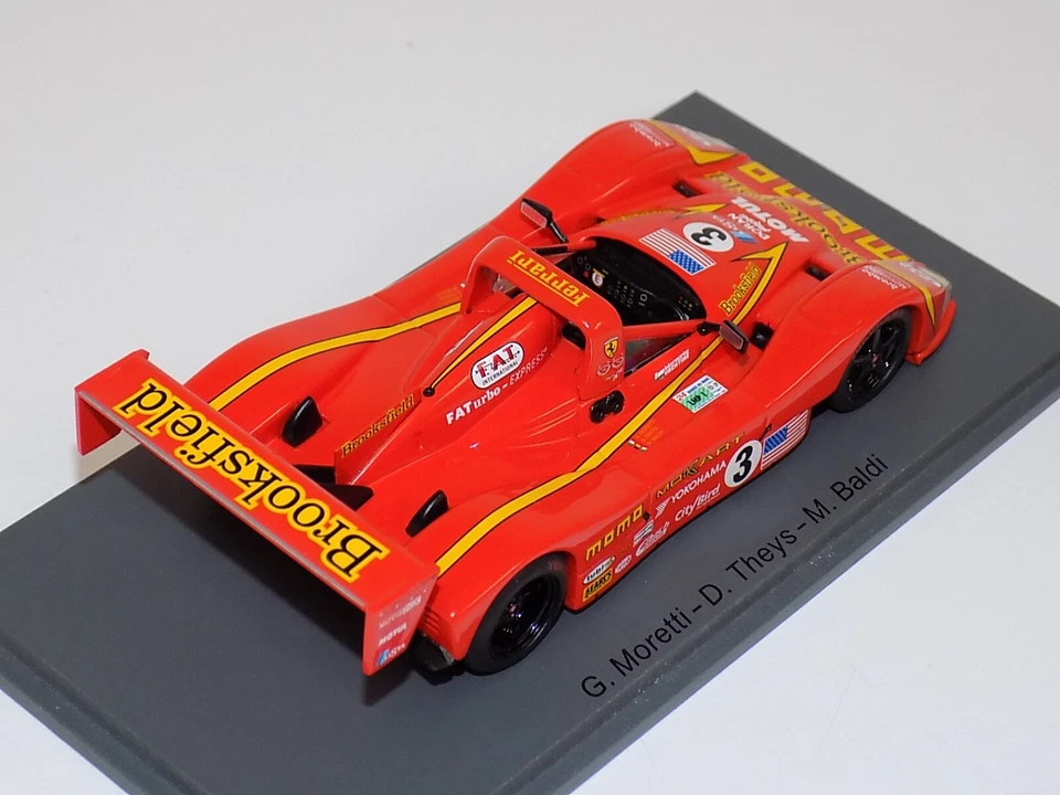 1/43 Spark Ferrari 333 SP.  Momo Car #3 1998 24 Hours  Le Mans SCFI03  JP50 - Image 2 of 4