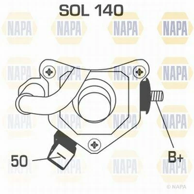 ENGINE STARTER MOTOR NAPA OE QUALITY REPLACEMENT NSM1385 - Image 4 of 4