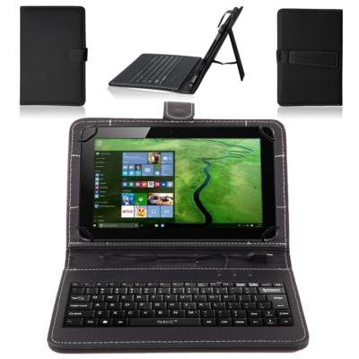Für Odys Rapid 10 LTE Tastatur-Tasche-Keyboard-USB-Hülle Cover Case Schutzhülle 