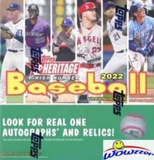 2022 Topps Heritage HIGH Number Baseball HUGE MEGA BOX-CHROME! Witt Jr RC Year!