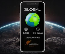 Global - 5GB for 60 days - Mobile Data eSIM - Fast Delivery