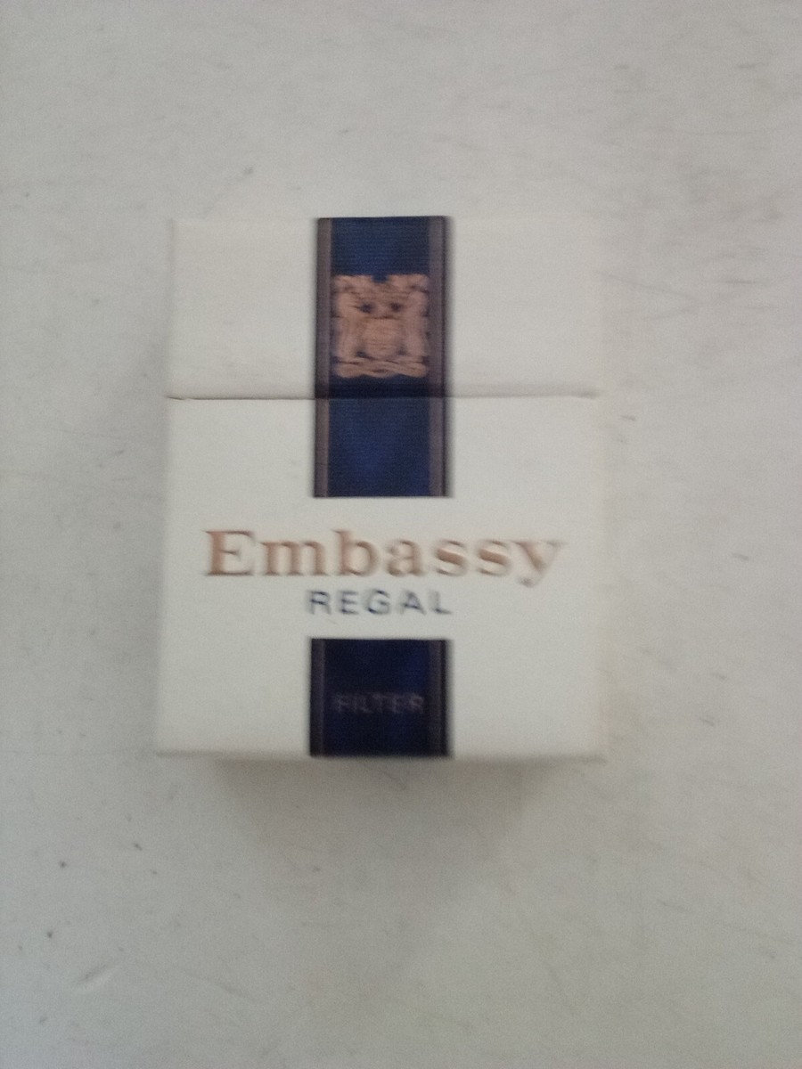 Embassy Regal (20) Empty Flip Top Cigarette Packet
