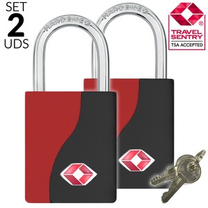 Candado TSA 26 mm Travel Sentry Approved Reforzado Llaves Equipaje Maleta  Bolso | eBay