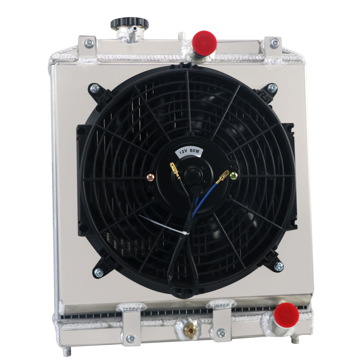 2 ROW RADIATOR+SHROUD FAN Fit 19922000 HONDA CIVIC DEL SOL EK/ INTEGRA