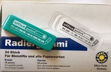 24 Gomme Cancellare Ufficio Point per Matita Gomma 6 CM