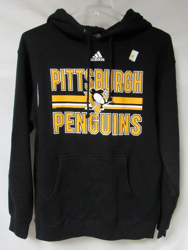 Adidas Pittsburgh Penguins Men's Size Medium Hoodie Sweatshirt C1