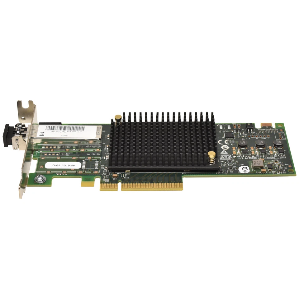 Emulex Fujitsu LPe3100-M6-F 1x 16Gb/s PCIe x8 FC Gbic P011324-23F LP LPe3100-M6 - Immagine 3 di 3
