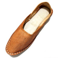 Men Mojari Pure Leather Jutti Traditional Punjabi Khussa Indian Shoes Flip Flops