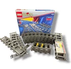 Vintage LEGO System 4531 9V Electric Train Switching Rails Complete w/ Box