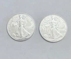 2023 American Silver Eagle 1 OZ. X 2 /.999 Fine Silver BU Uncirculated