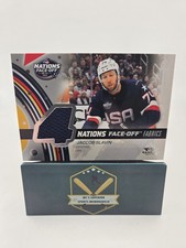 Jaccob Slavin 2025-26 SP Game Used 4 Nations Face Off Fabrics Jersey Card