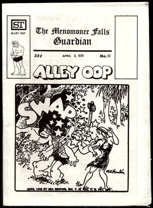 Menomonee Falls Guardian #42 FN/VF 7.0 1974 Stock Image